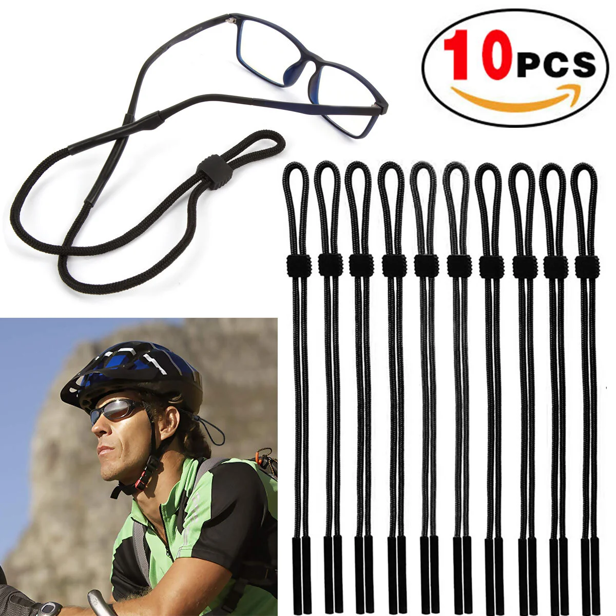 10 PCS Sunglass Lanyard Strap Safety Glasses Neck Cord String Eyewear Retainer