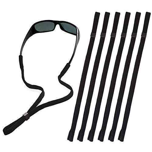 10Black Sunglasses eyewear Nylon Neck Strap Glasses Retainers Cord String Sports 1