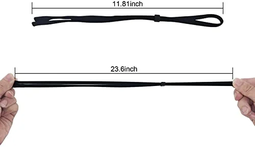 10Black Sunglasses eyewear Nylon Neck Strap Glasses Retainers Cord String Sports 4